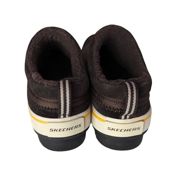 Skechers Chocolate Brown Quilted Slip on Sneaker Women's size 7 - Picture 4 of 7